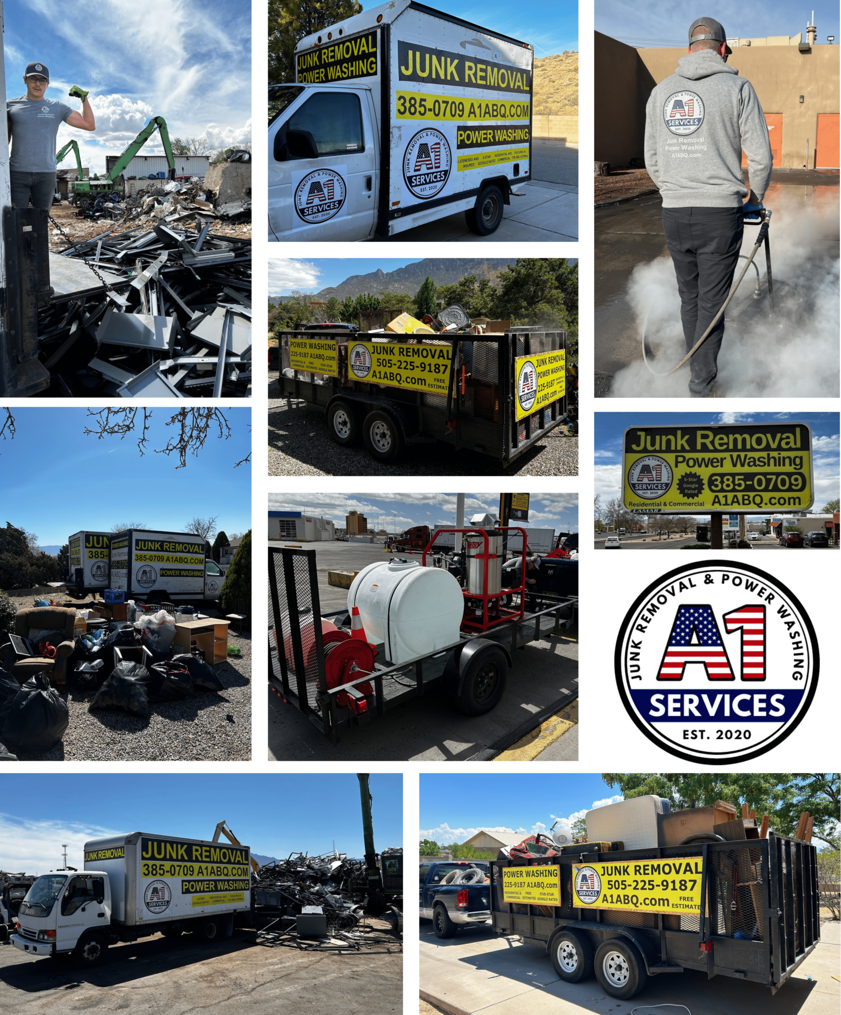 A1 Services Junk Removal and Pressure Washing in Albuquerque